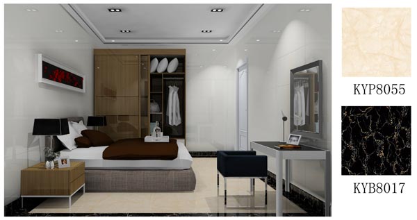 陶瓷一线品牌金艾陶瓷砖玉石系列KYP8055效果图