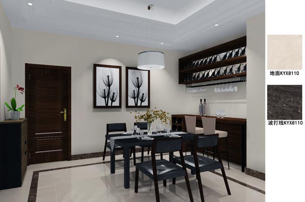 陶瓷一线品牌金艾陶瓷砖效果图