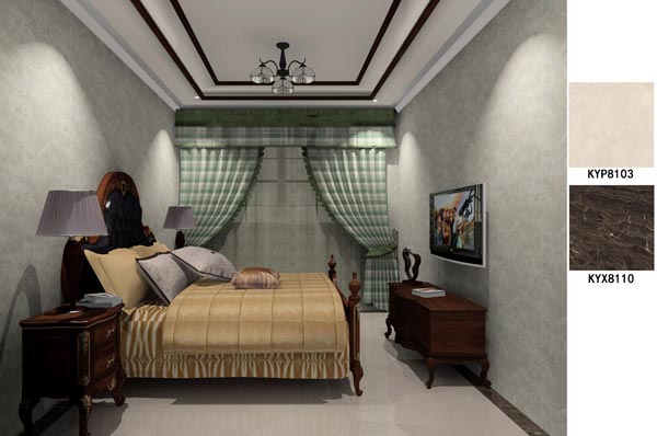 金艾陶瓷砖应用效果：大沥碧桂园·华府01户型装修效果鉴赏