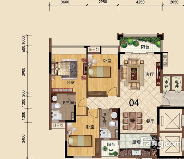 金艾陶家装：佛山大沥碧桂园华府106㎡简约现代装修效果鉴赏