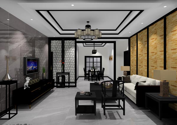 金艾陶家装：佛山灯湖华府173㎡新中式装修效果鉴赏
