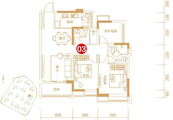 金艾陶家装：佛山保利紫山国际115㎡欧式风格装修鉴赏