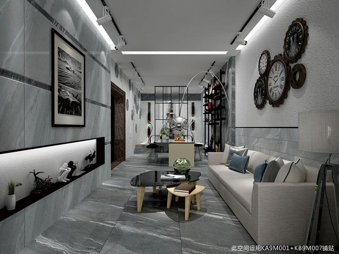 金艾陶瓷砖9面通体大理石