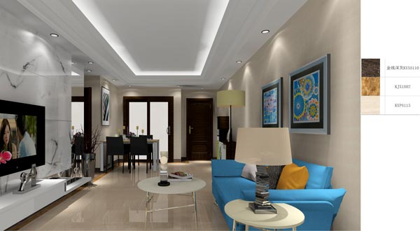 金艾陶家装:成都时代锦绣59㎡的现代风格装修鉴赏