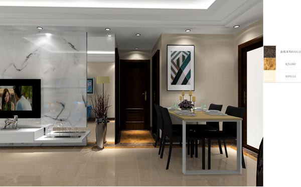 金艾陶家装:成都时代锦绣59㎡的现代风格装修鉴赏