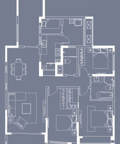 金艾陶家装：成都中环丰锦153㎡的欧式风格装修鉴赏