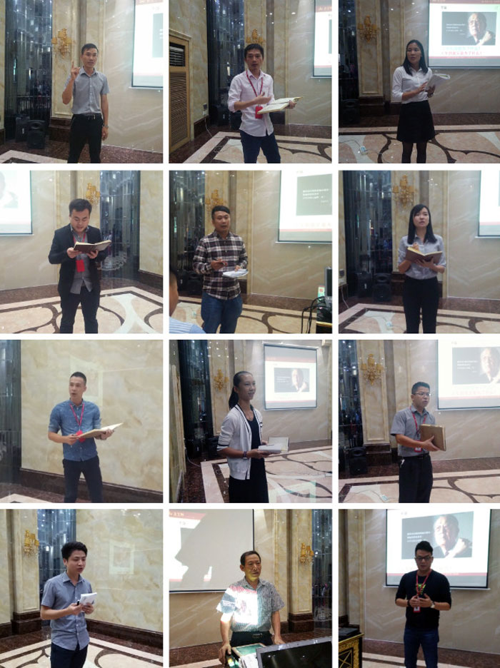 2017年11月2日晚，生命不息，学习不止金艾陶法定学习日，11月全公司人员学习会圆满结束，一起分享《干法》，乐于工作，开心生活，即使在苦难中，只要拼命工作，就能带来不可思议的好运。过好每一天，就是成功之道！