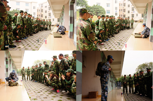 金艾陶在广州黄埔军校进行军事拓展特训