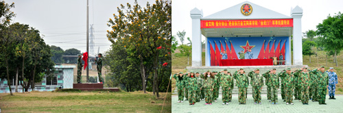 金艾陶在广州黄埔军校进行军事拓展特训