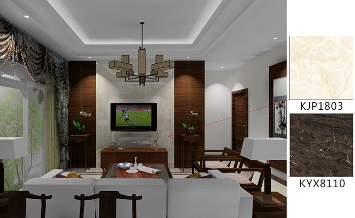 佛山美的花湾城装修案例客厅效果图