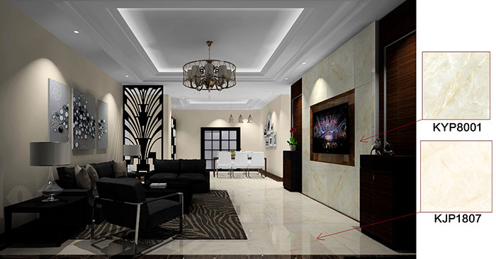 佛山万科·湖岸装修案例客厅效果图